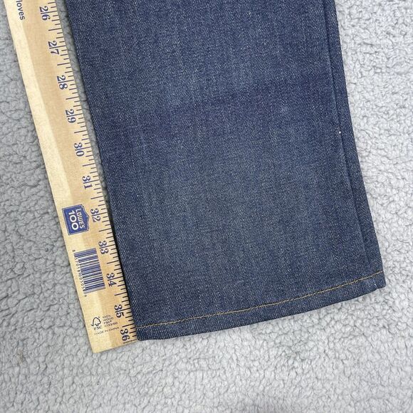 VTG Deadstock Levis Dura Plus Jeans Mens 28x36‎ Raw Denim Orange Tab Western 80s - Picture 12 of 15